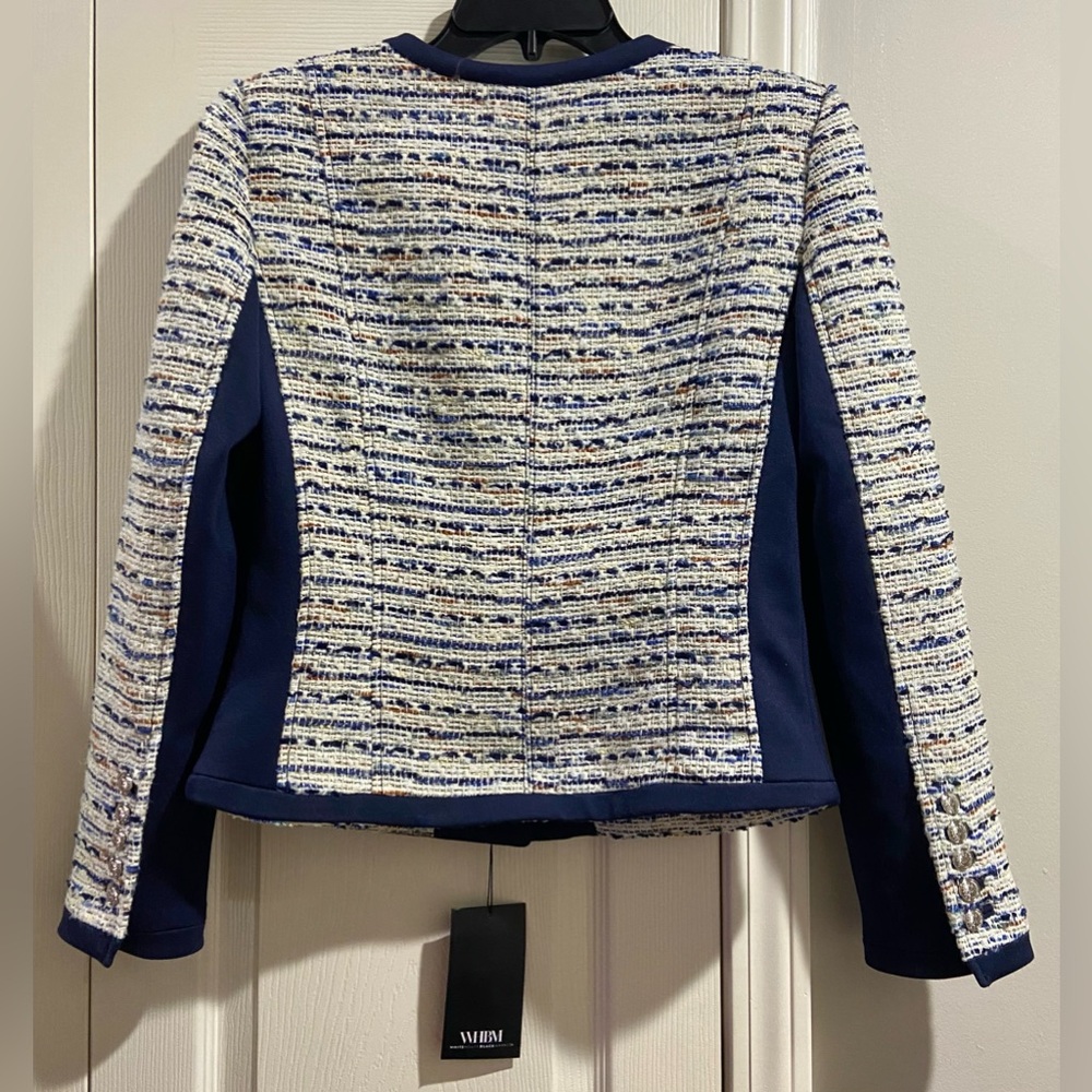 NWT White House Black Market Women Ecru Jacket 6 - Picture 8 of 8
